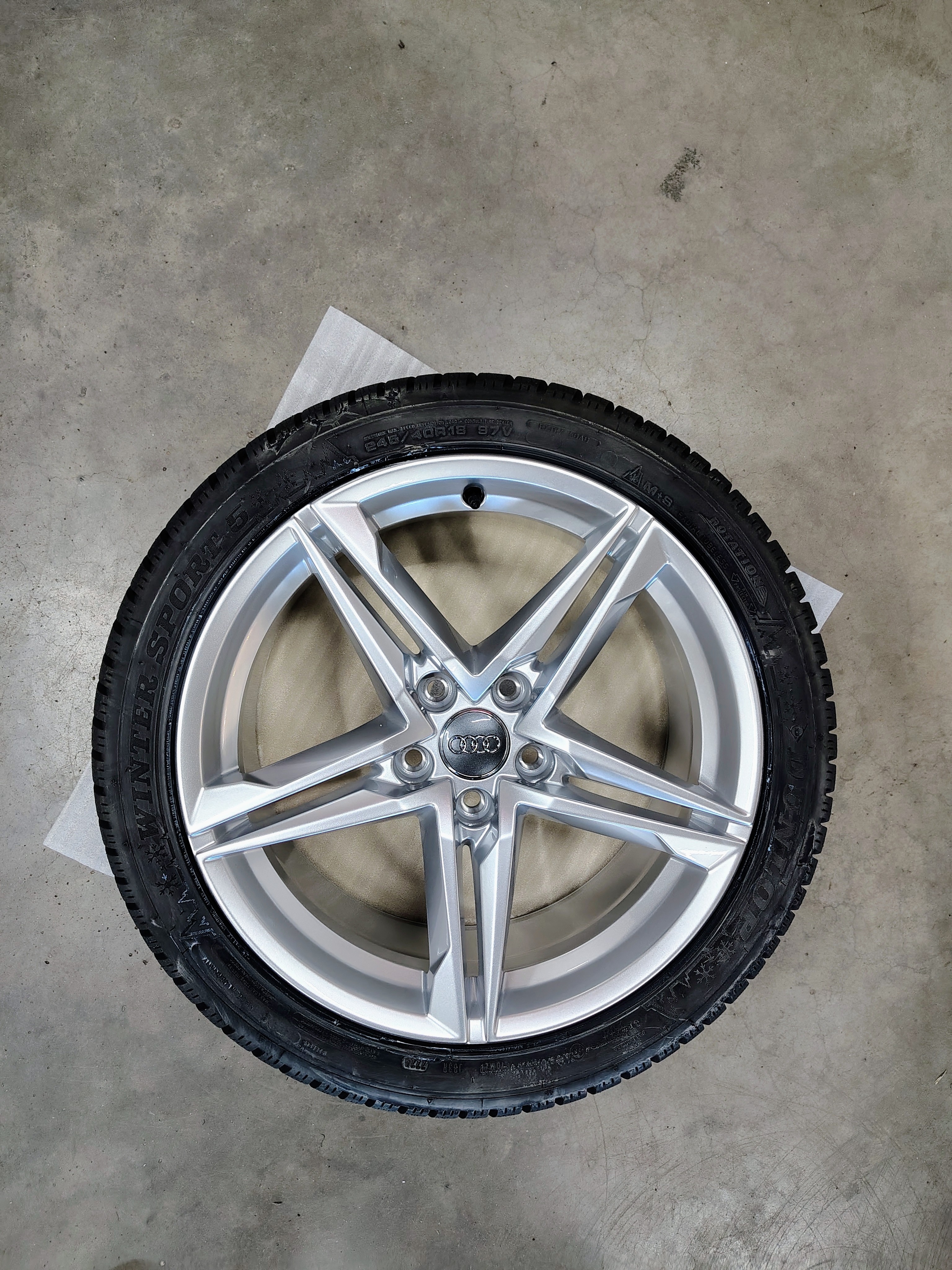 Alufelgen Original 4 Stk. Audi A4 B8 18 Zoll Felge 8x18 et40 5x112 8W0 601 025EC 66,6mm