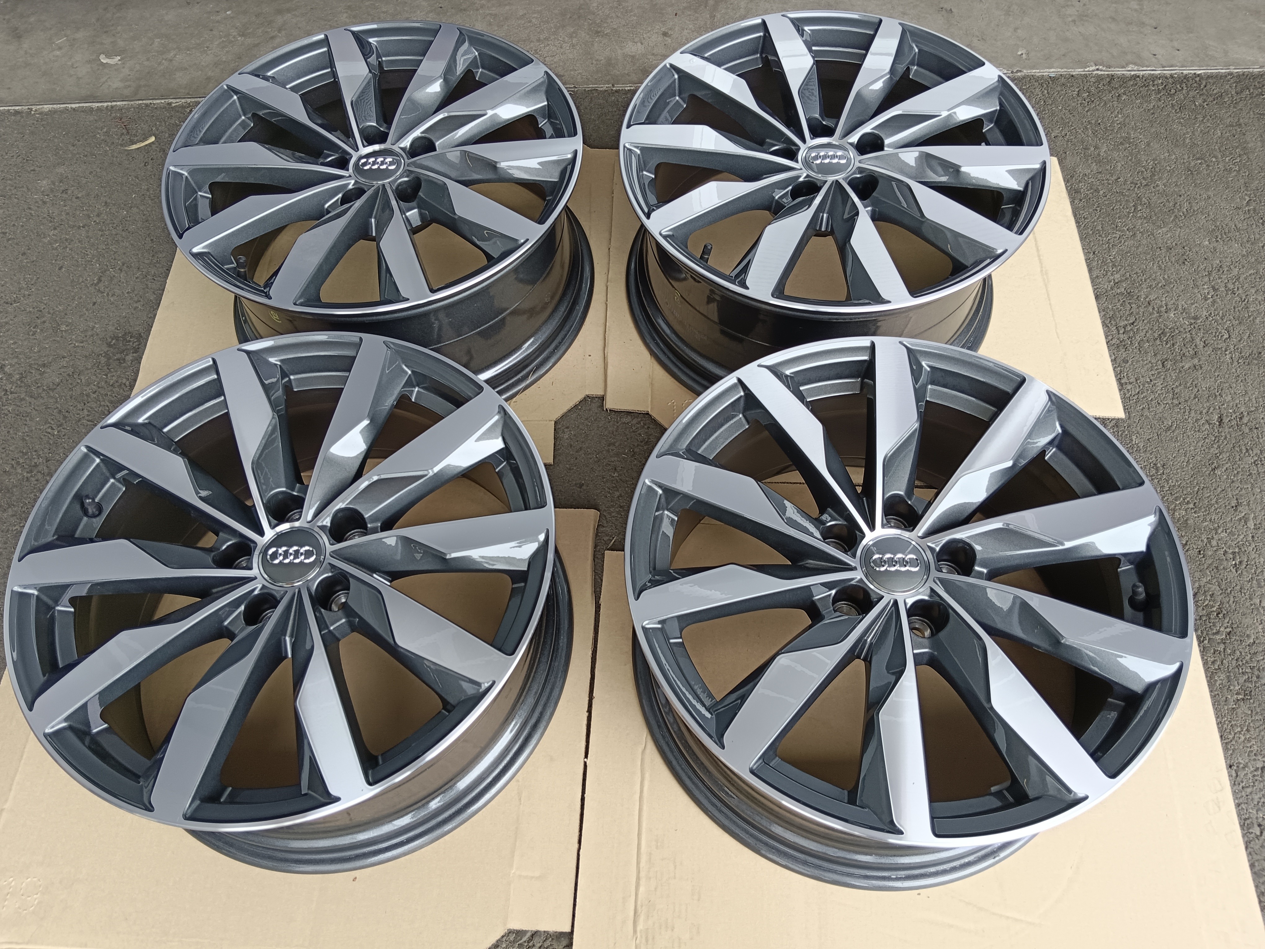 ALUFELGEN 18 ZOLL A4 B9 ORIGINAL 8W0 601 025FJ AUDI FELGEN 8W WINTER S-Line Quattro