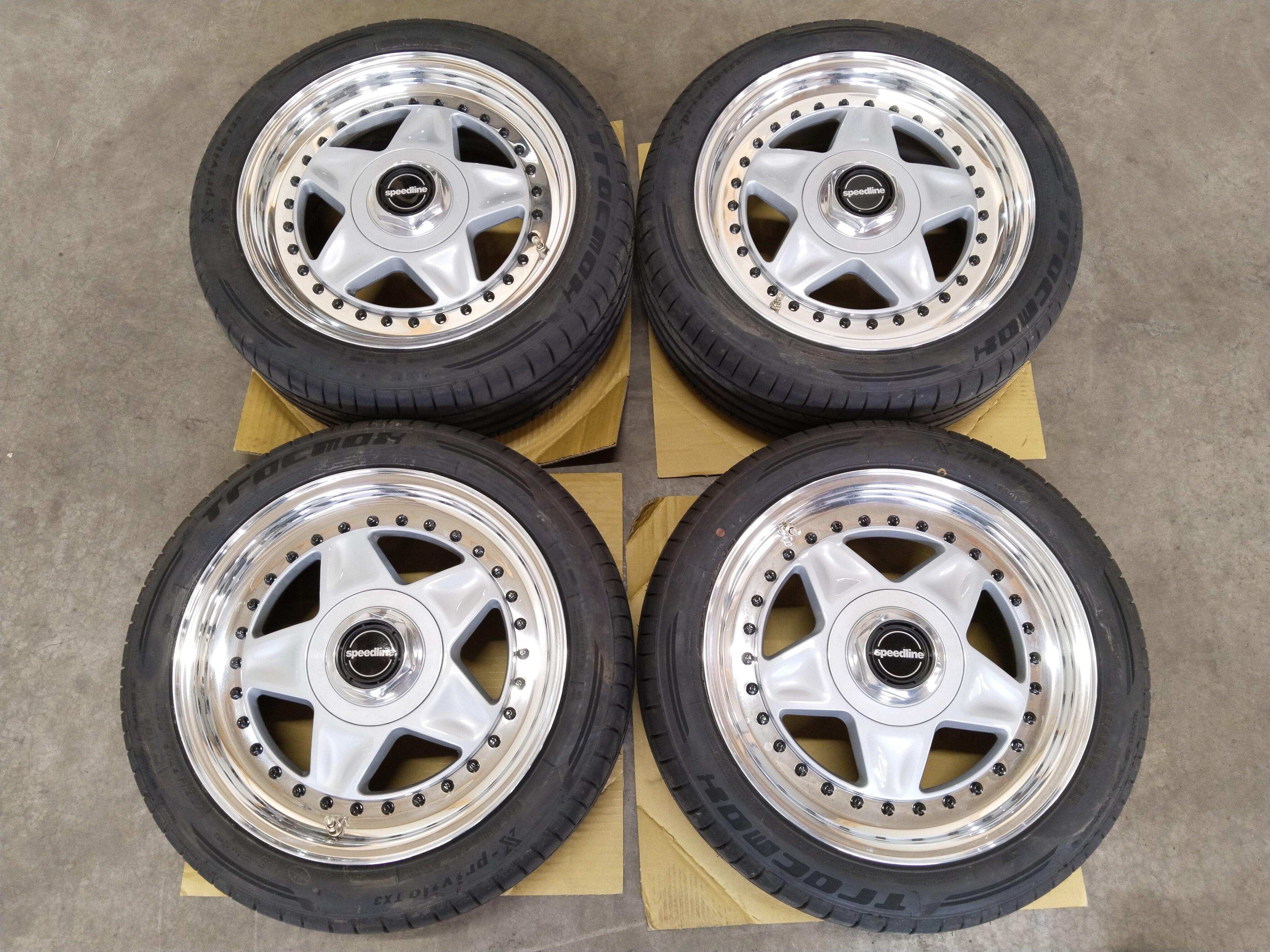 Speedline Mistral Komplettradsatz für VW Golf BBS GTI BMW E30