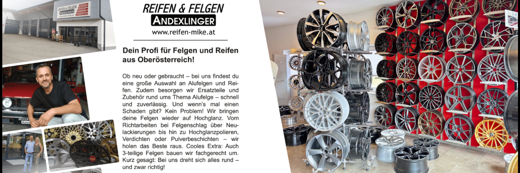 Willkommen bei Reifen und Felgen Andexlinger!